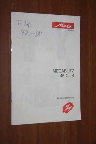 Manuale uso per mecablitz - uso,